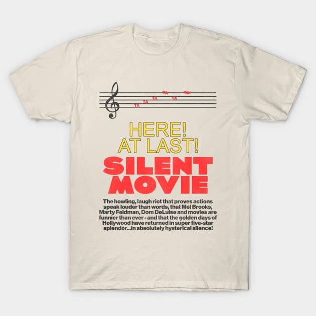 1976 Mel Brooks' Silent Movie T-Shirt by darklordpug